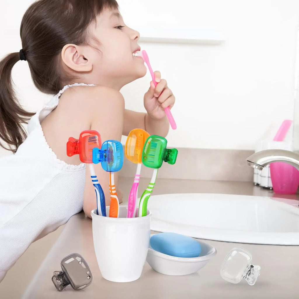 4/6/10Pcs Toothbrush Covers Portable Toothbrush Coverings Clips for Protector Toothbrush Storage Head Cap for Bathroom Travel