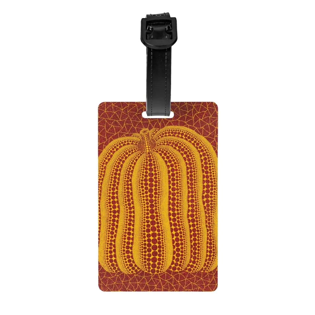 Custom Yayoi Kusama Abstract Painting Luggage Tag Privacy Protection Baggage Tags Travel Bag Labels Suitcase