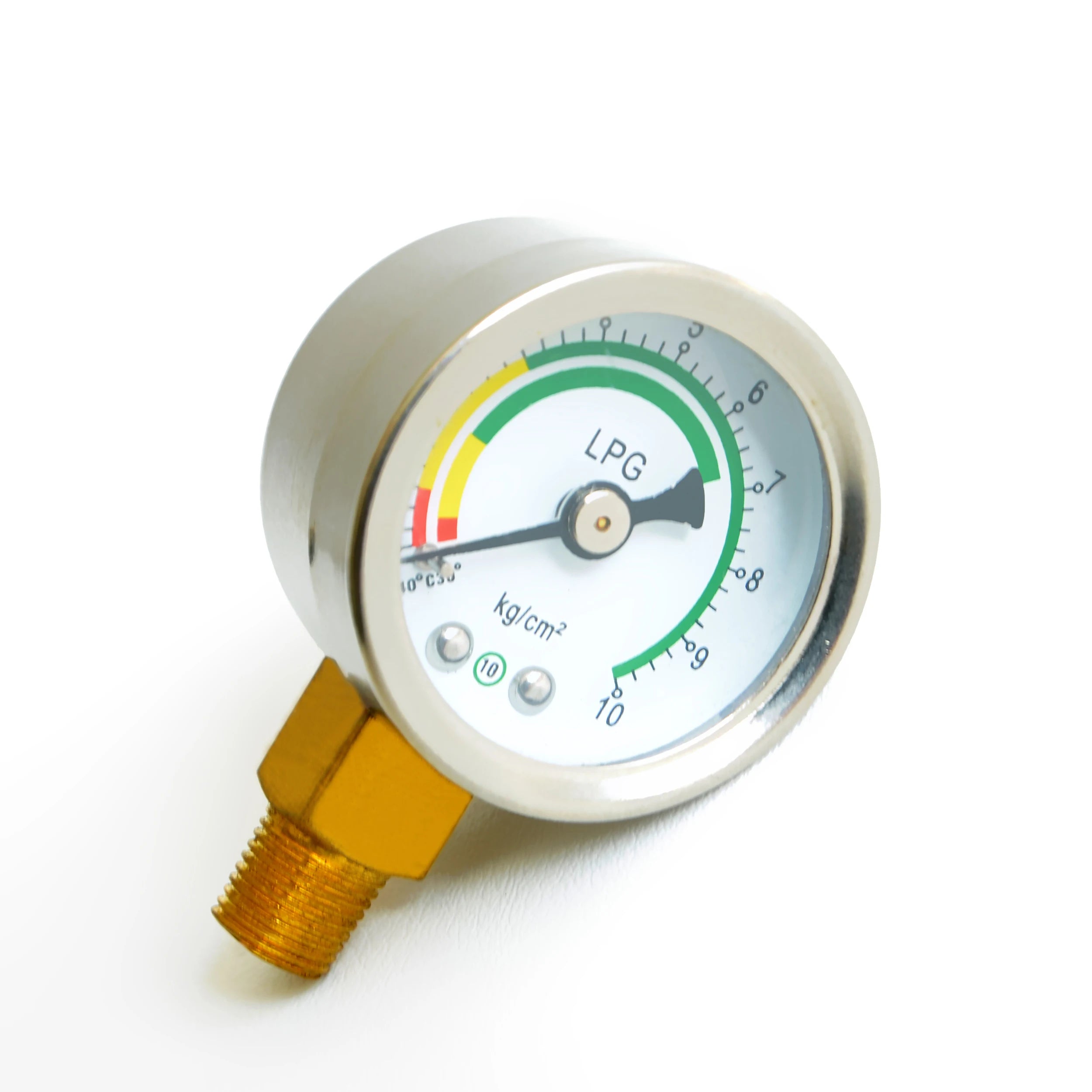 Gas Pressure Gauge, 0-10 kg/cm² Gauge for Propane Regulator Valve and LPG Reducing Valve (1/8" NPT/M 8*0.75)
