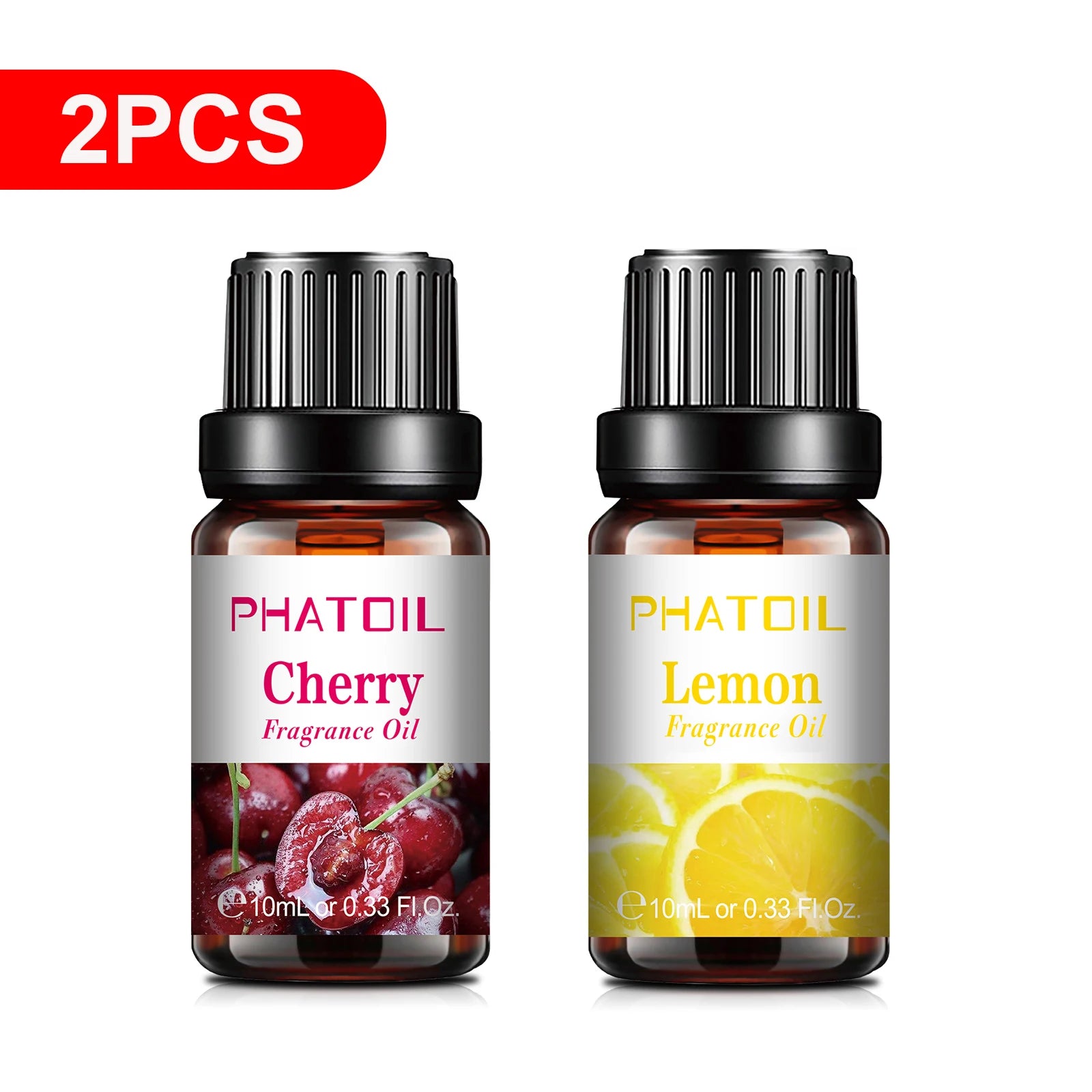 PHATOIL 1/2/6/10pcs 10ml Fruity Fragrance Oil For Aromatherapy Cherry Apple Strawberry Mango Coconut Lemon Fragrance Aroma Oils