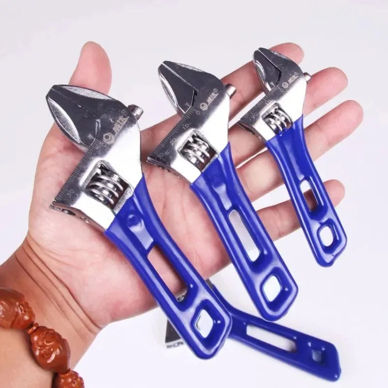Universal Lightweight Adjustable Wrench Large Opening Short Handle Multifunctional Mini Wrench Plumbing Pipeline Bathroom Tools
