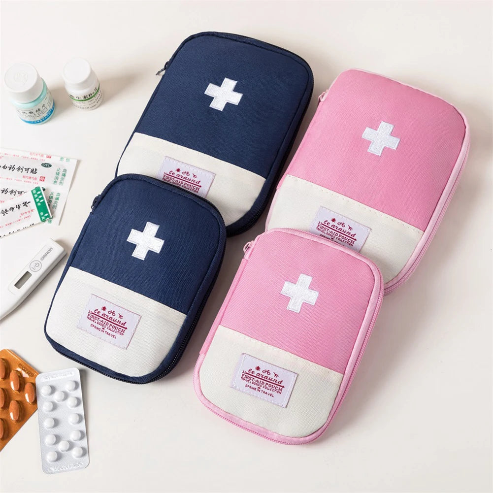 Portable Medicine Bag Empty First Aid Kit Emergency Survival Medical Small Medicine Pill Storage Bag Outdoor Camping Equipment