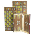 Portable Folding Wooden 3-in-1 Chessboard High-End Sensation for International Chess Casual Entertainment