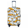 Anti-Scratch Washable Luggage Cover Duck Print High Elasticity Fits 18-32 Inch Suitcases Dustproof For Outdoor Travel Use