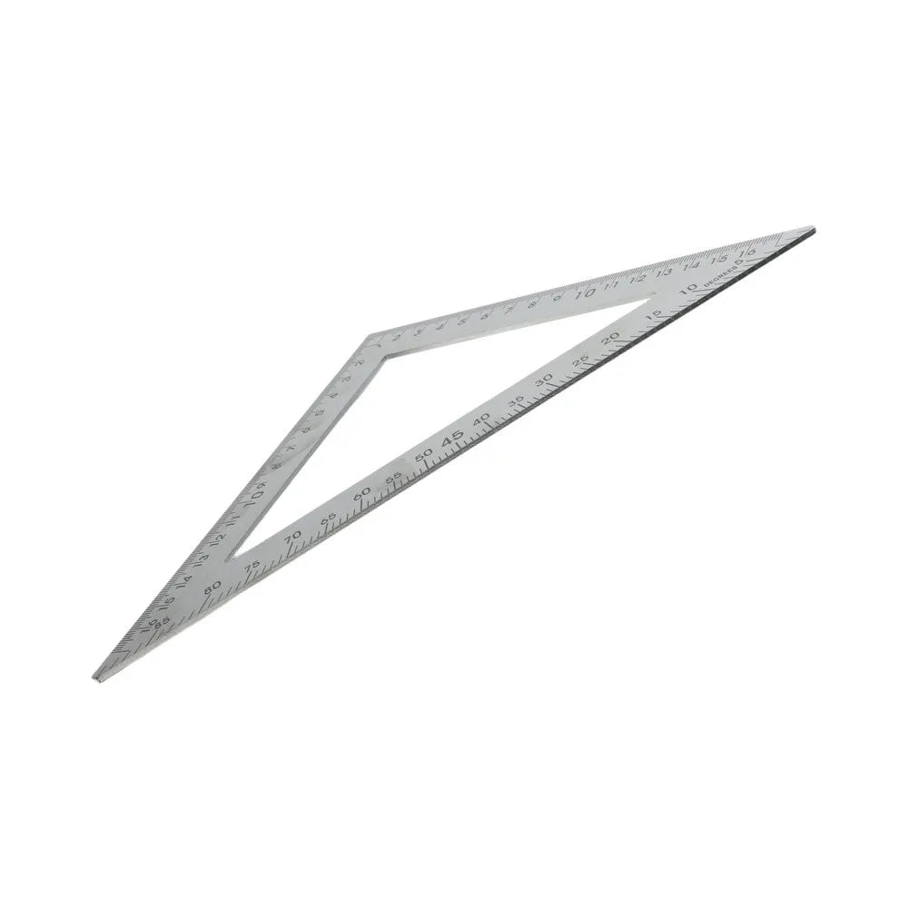 Stainless Steel Triangle Ruler With Dual Measurement System 90 Degree Angle Ruler Square Woodworking Tools