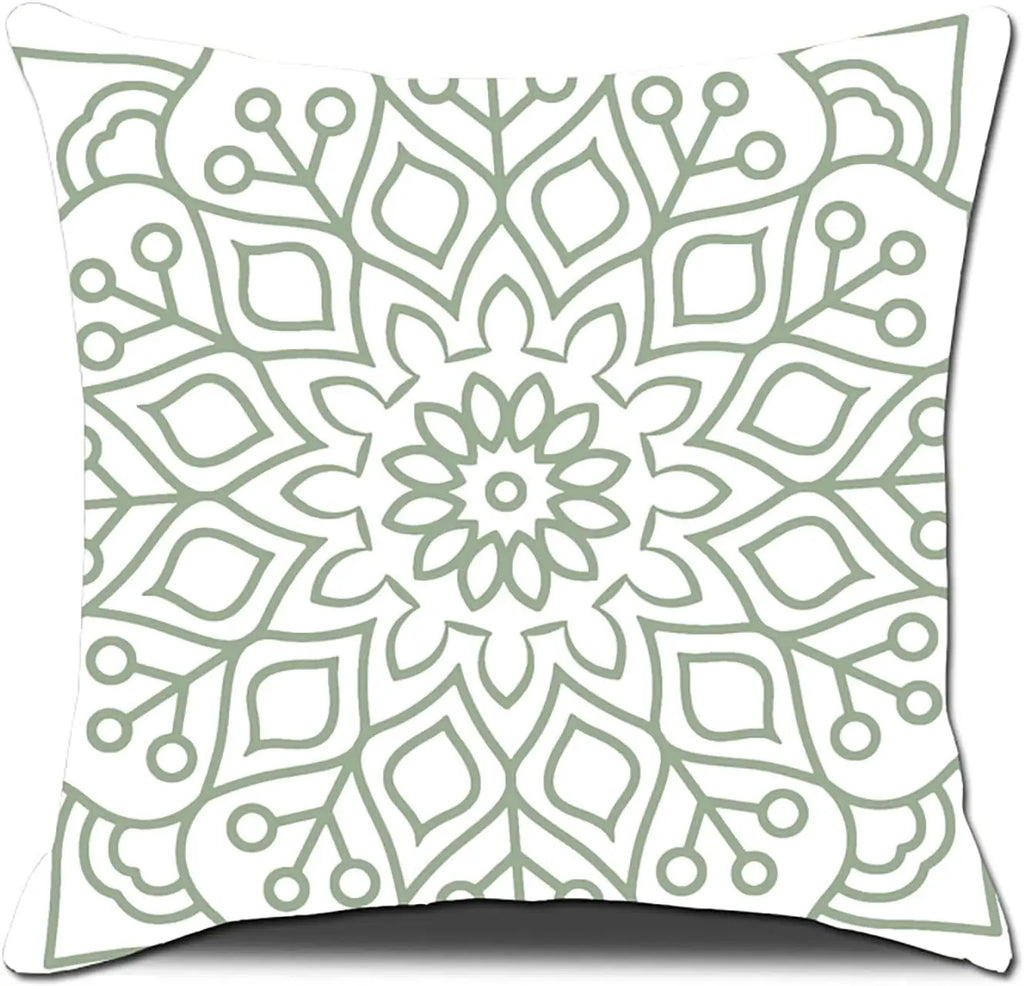 4Pcs Linen Throw Pillow Covers 45x45cm Decorative Cushion Cases for Sofa Bedroom Living Room Home Decor Zippered Pillowcases