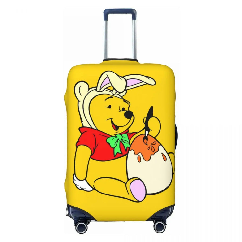 Custom W-Winnie Anime The Pooh Luggage Cover Fashion Suitcase Protector Covers Suit For 18-32 inch