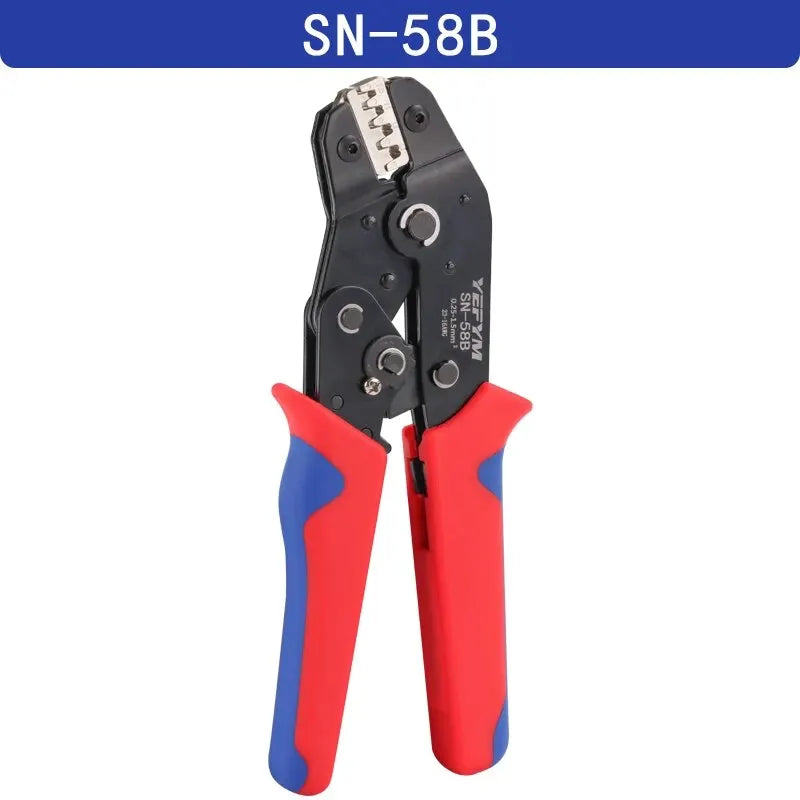 Non-insulated Open Barrel Crimping Tool SN-58B 23-16 AWG /0.25-1.5mm², Dupont Molex JST TE Terminals & EPC PCIE SATA Pins