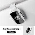 Car Sun Visor Glasses Clip leather Magnetic Storage Holder For Hyundai Elantra Ioniq I30 I20 I10 Kona IX35 I40 IX20 Venue Accent