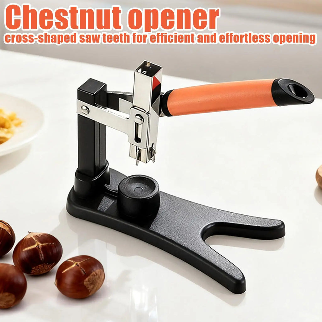 Chestnut Cutter Non-Slip Handle Cracking Sheller Portable Nutcracker Chestnut Clip For Nut Peeling Shelling Opening kitchen Tool