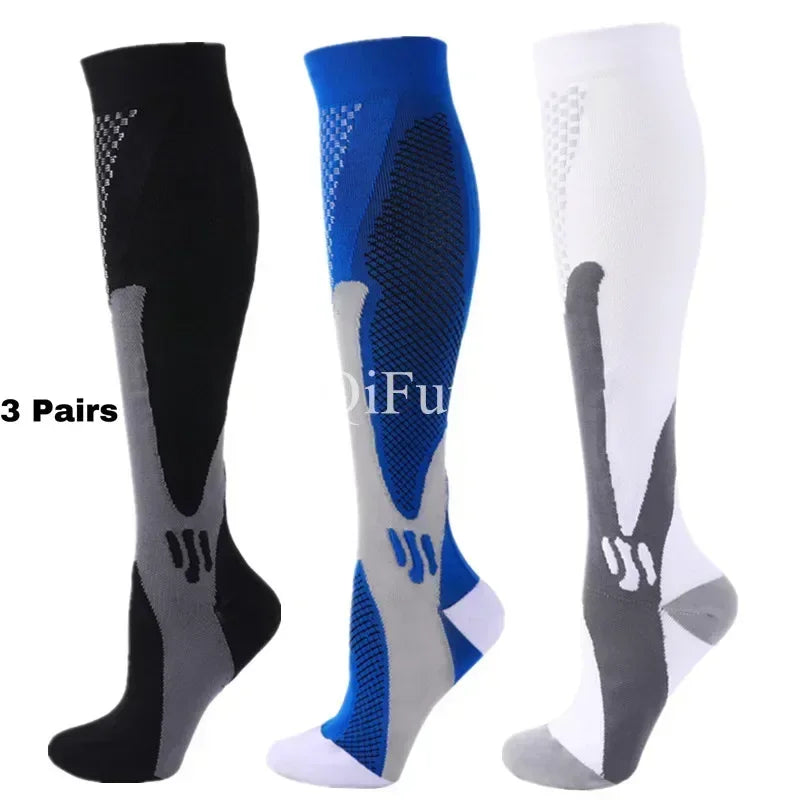 Compression Socks Running Football Sports Medical Nursing Socks for Flight Travel Pregnancy Edema Diabetes Varicose Veins Socks