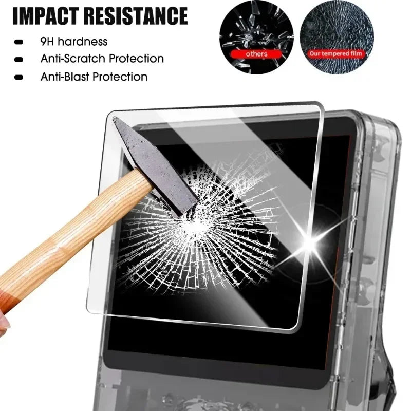 Tempered Glass Screen Protector for R36S Handheld Game Console HD Glass Protection for R36S Anti-Scratch Glass Films Accessories