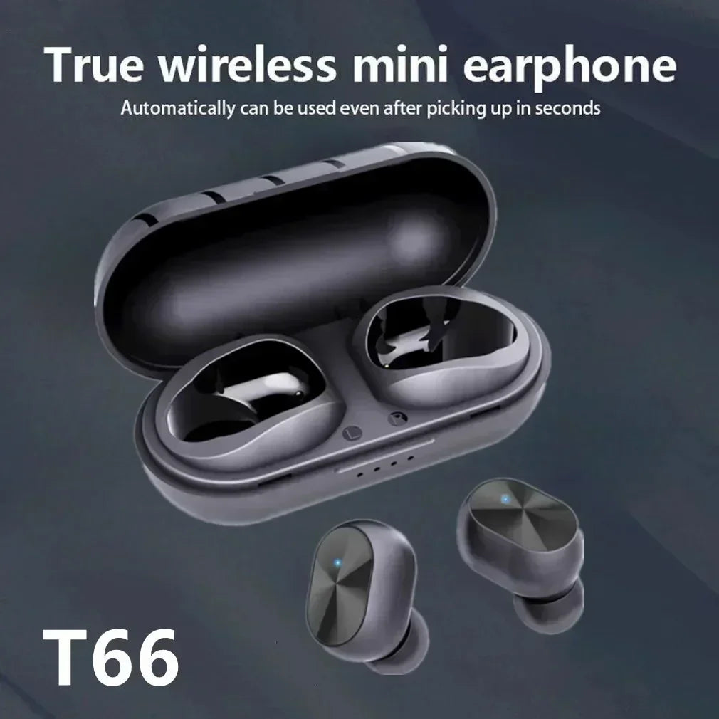 TWS Wireless Earbuds Fone Bluetooth Earphones Premium Bluetooth Headphones Feature Memory Foam Cushions for Ultimate Comfort