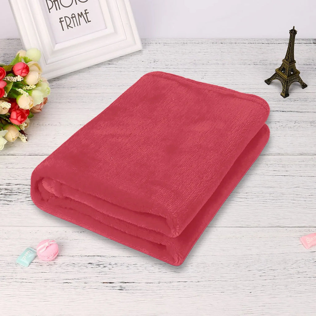 Plain Flannel Coral Blanket Small Fleece Sheet Super Warm Solid Micro Plush Fleece Blanket Throw Rug Sofa Bedding Supplies
