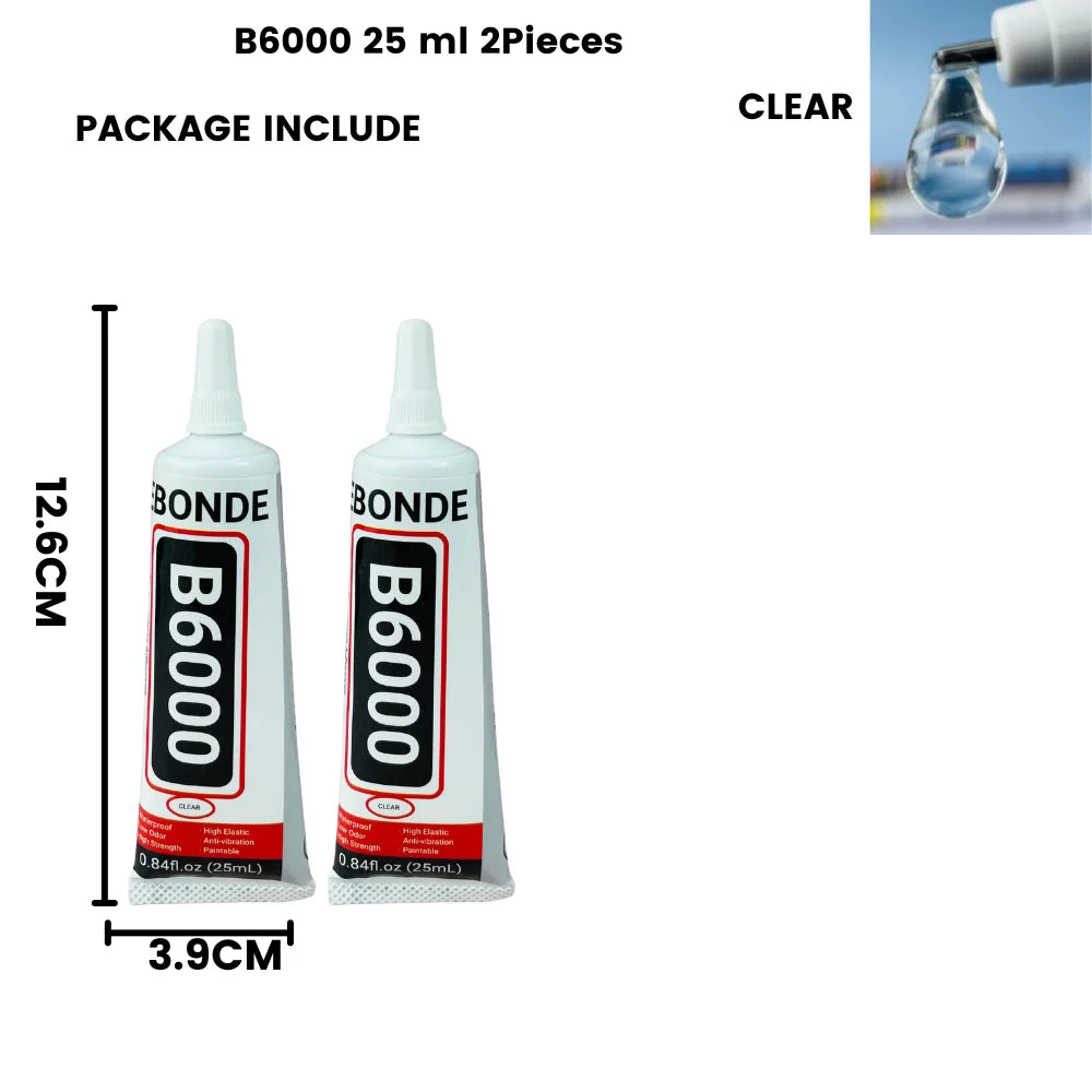 B6000 Clear Strong Adhesive Phone Repair Glue B-6000 DIY Bonding for Diamond Jewelry Glass Rhinestone Fabric Cloth 15/50/110ML
