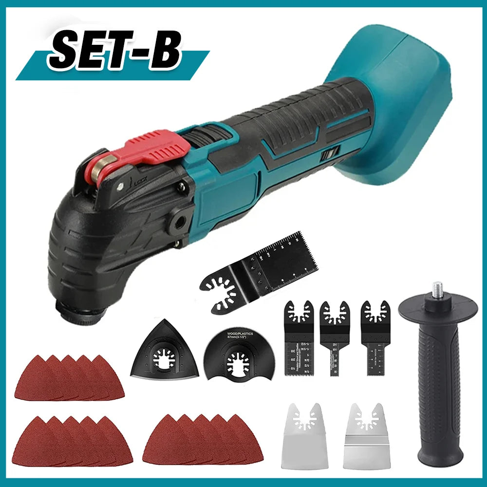 170W Electric Cordless Oscillator, 6-Gear Settings, 5000-20000r/Min, for Sawing/Cutting/Shoveling, For 18V/21V Makita Battery