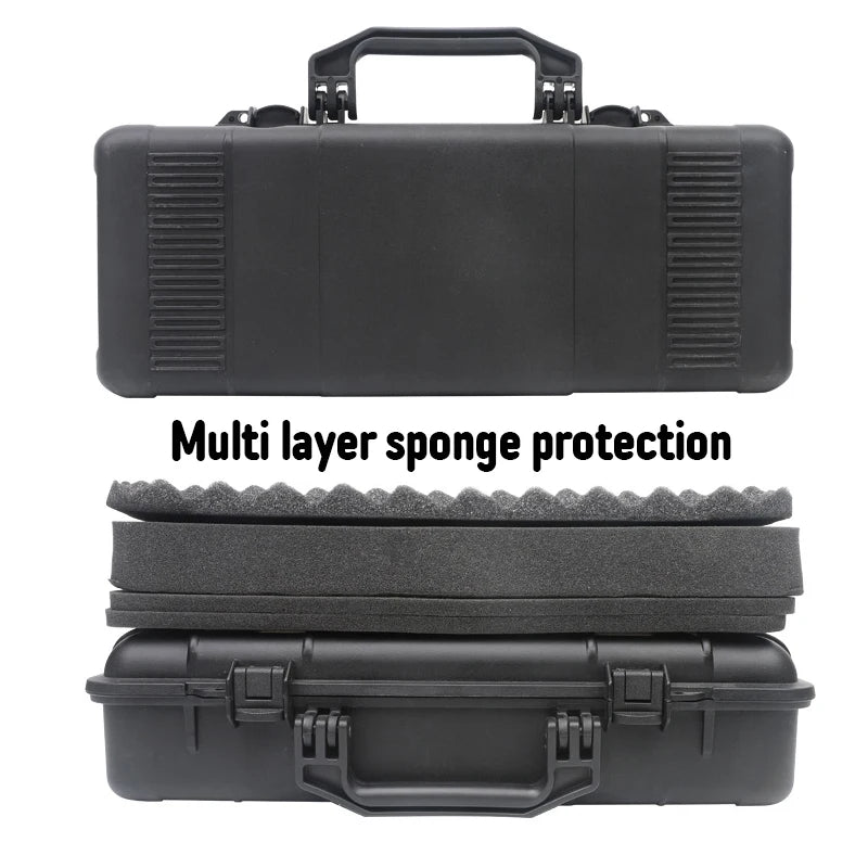 Hunting Protective Safety Storage Box Waterproof Shockproof Hard Tool Case Durable Organizer for Rifle Air Gun Aiming Accessory