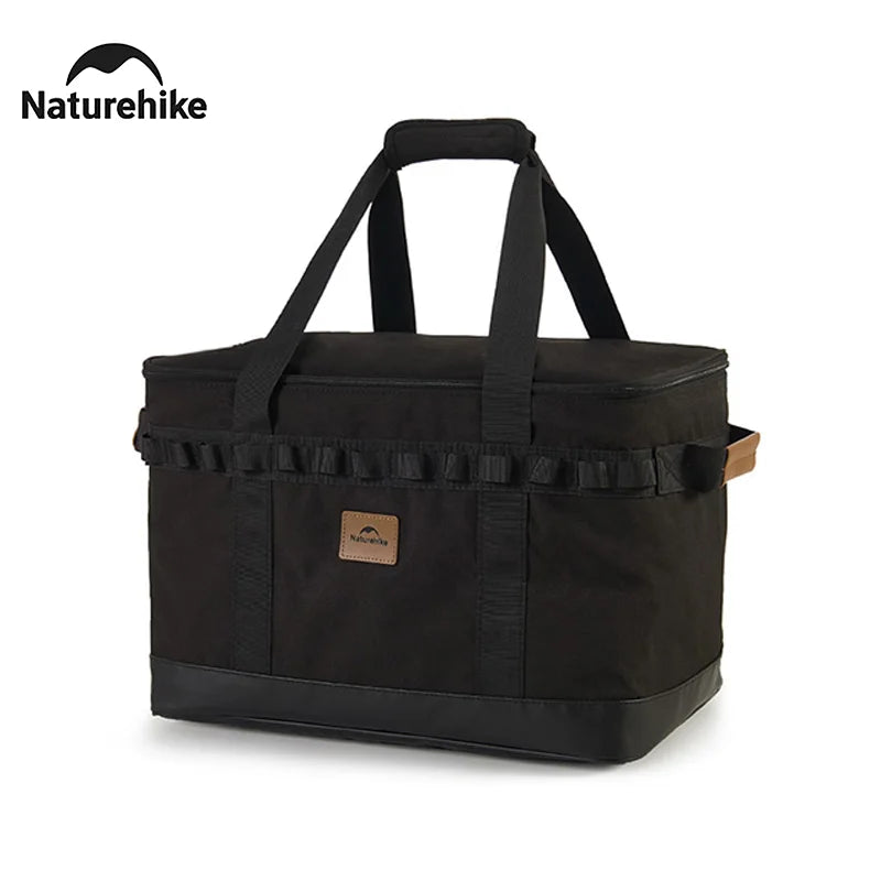 Naturehike 2024 New Camping Storage Bag Thicken Waterproof 36L Large Capacity Tool Bag Outdoor Portable Dividable Storage Box