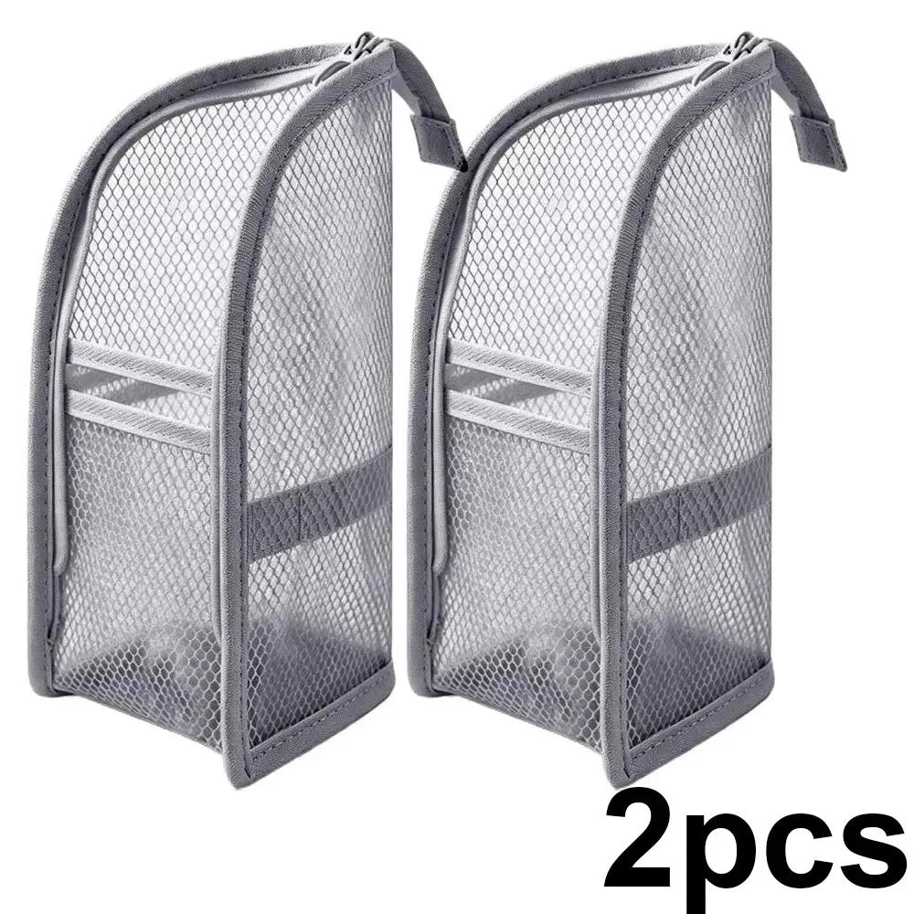Standing Mesh Toiletry Bag Breathable Quick Dry Toothbrush Case Anti Mold Cosmetic Organizer For Travel College Dorm Gym Shower