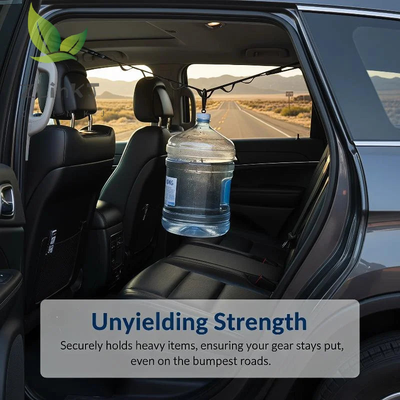 Car Clothes Drying Rope Scratch Proof Multifunctional Hanging Hanger for Vehicle Rear Seats Road Trip Family Travel