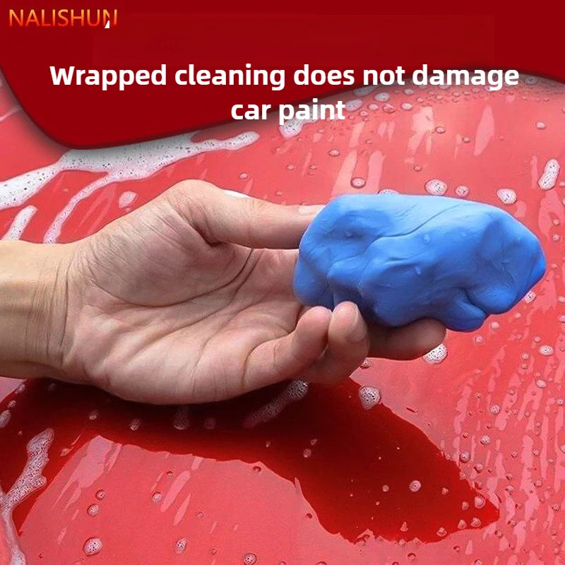 200g /500g Car Wash Mud Powerful Stain Removal Paint Finish Glass Decontamination Volcanic Clay Automobile Cleaning Tool