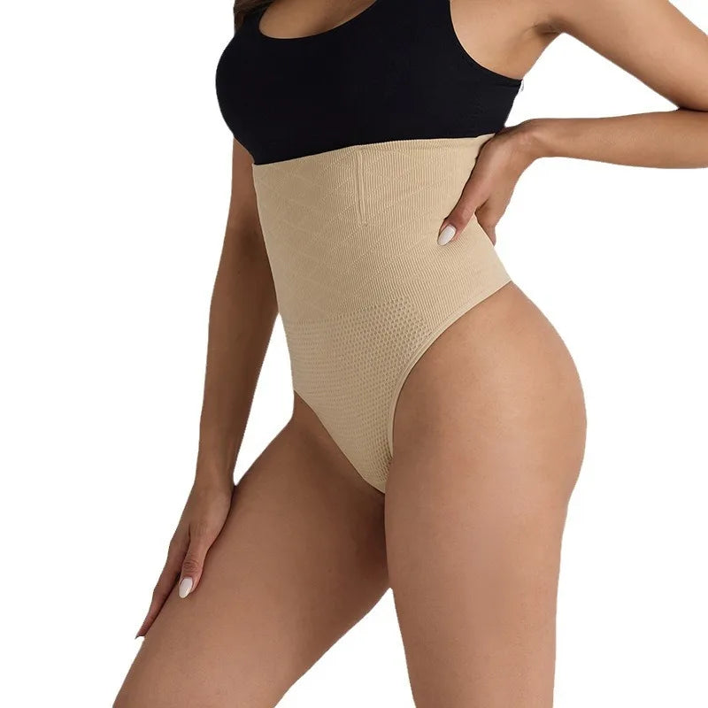 Yoga Shorts for Women Seamless Waist Cinching Pants Mid Waist Shaping Abdominal Lifting Hip Shaping T-shaped Yoga Underwear
