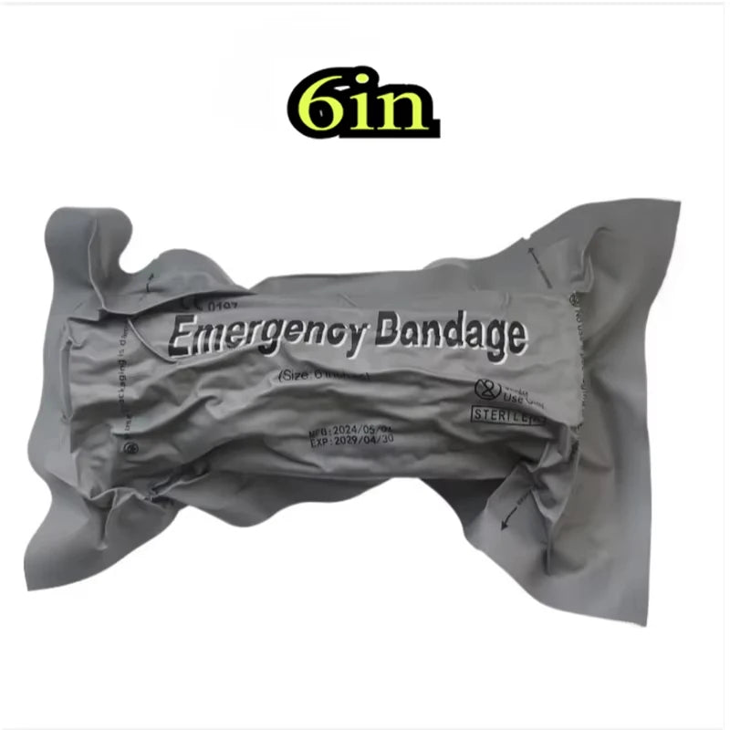 1pcs Medical Trauma Kit Israeli Bandage 4/6inch Emergency Security Protection for Outdoor Camping Hiking Wound First Aid