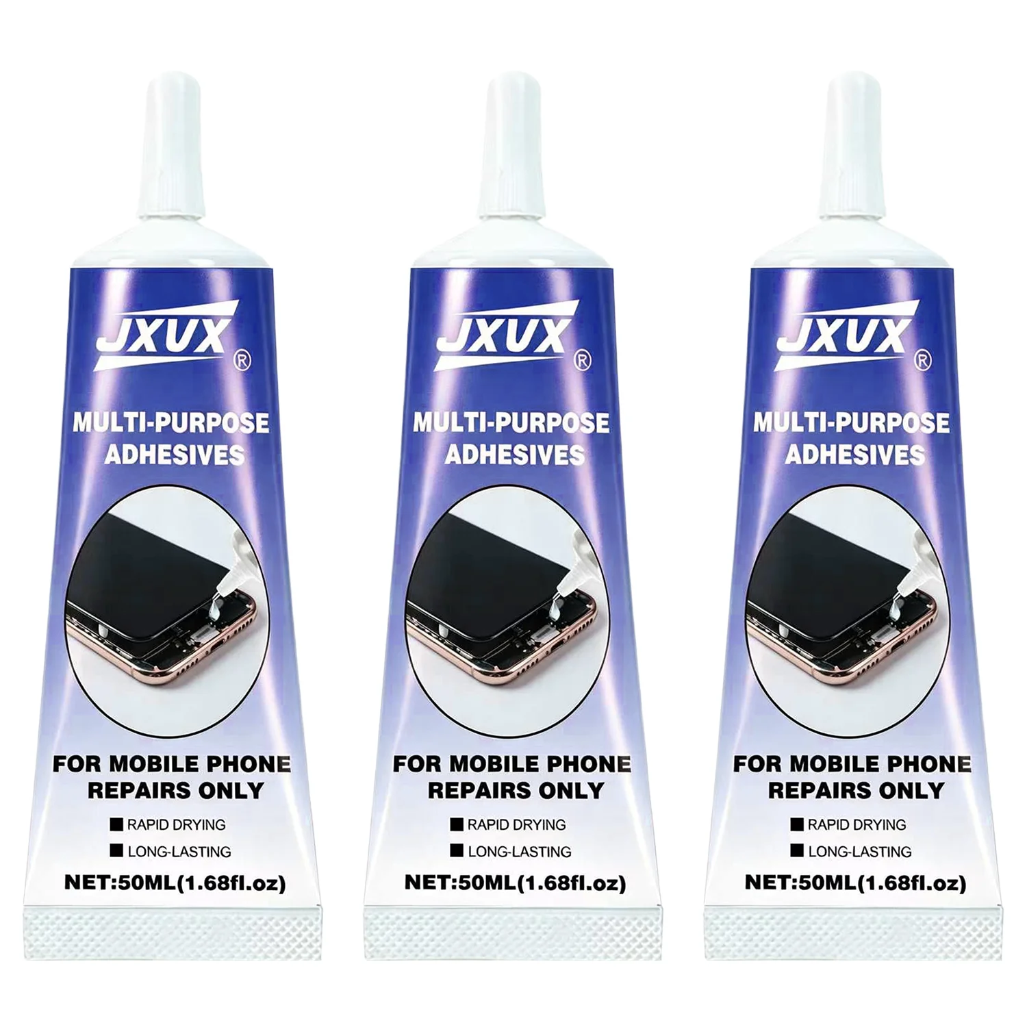 Newly Upgraded Waterproof Phone Adhesive (50g Phone Glue) – Transparent Resin Adhesive for Phone Repair