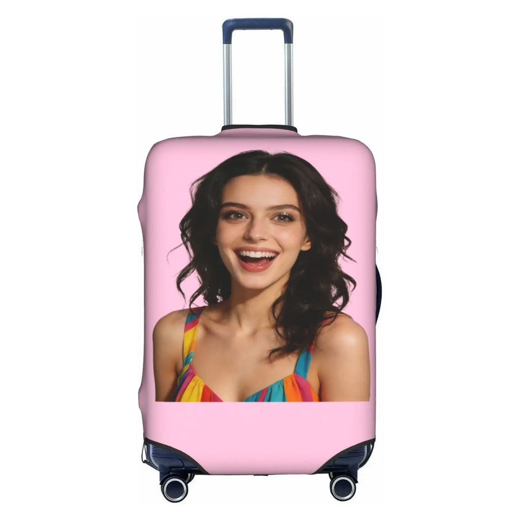 Customize Text Luggage Cover Elastic Your Design Here Travel Suitcase Protective Covers Suit For 18-32 inch