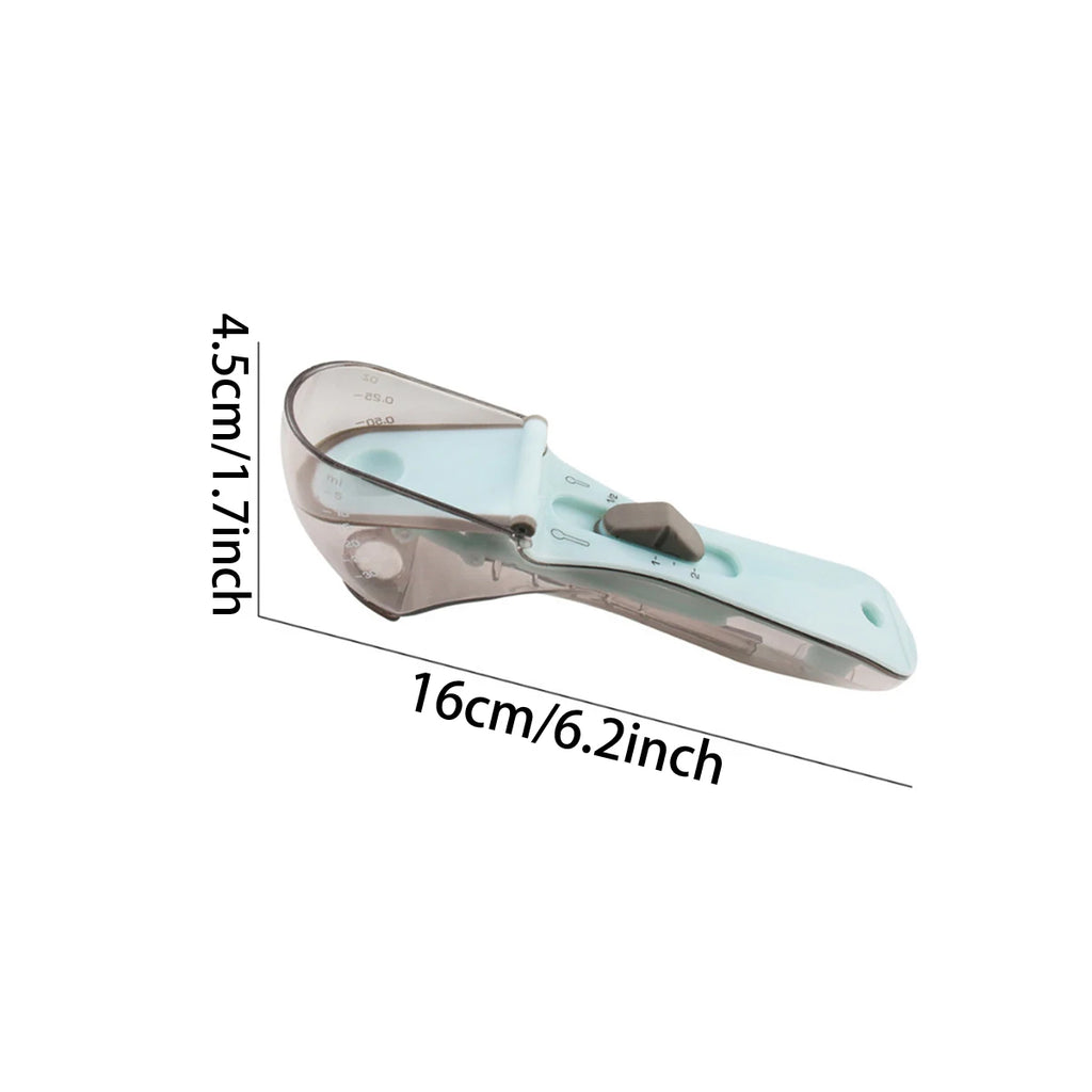 Adjustable measuring spoon baking plastic measuring spoon kitchen tool plastic scale measuring spoon adjustable measuring spoon