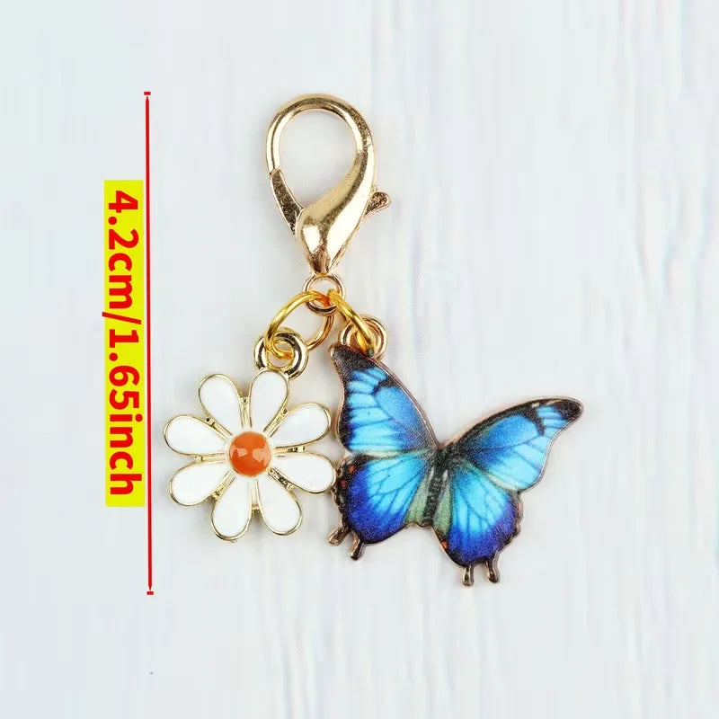 12 Pieces of Charming Butterfly Keychains, Suitable for Backpack Decoration, Bag Accessories, Birthday, Party Gifts.