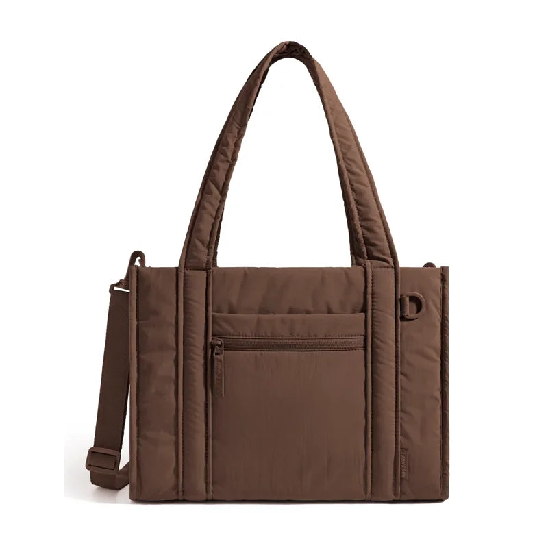 BAGSMART Women Tote Bag for Travel Work College Large Capacity Casual Commuting Crossbody Bag Lightweight Handbag with Zipper