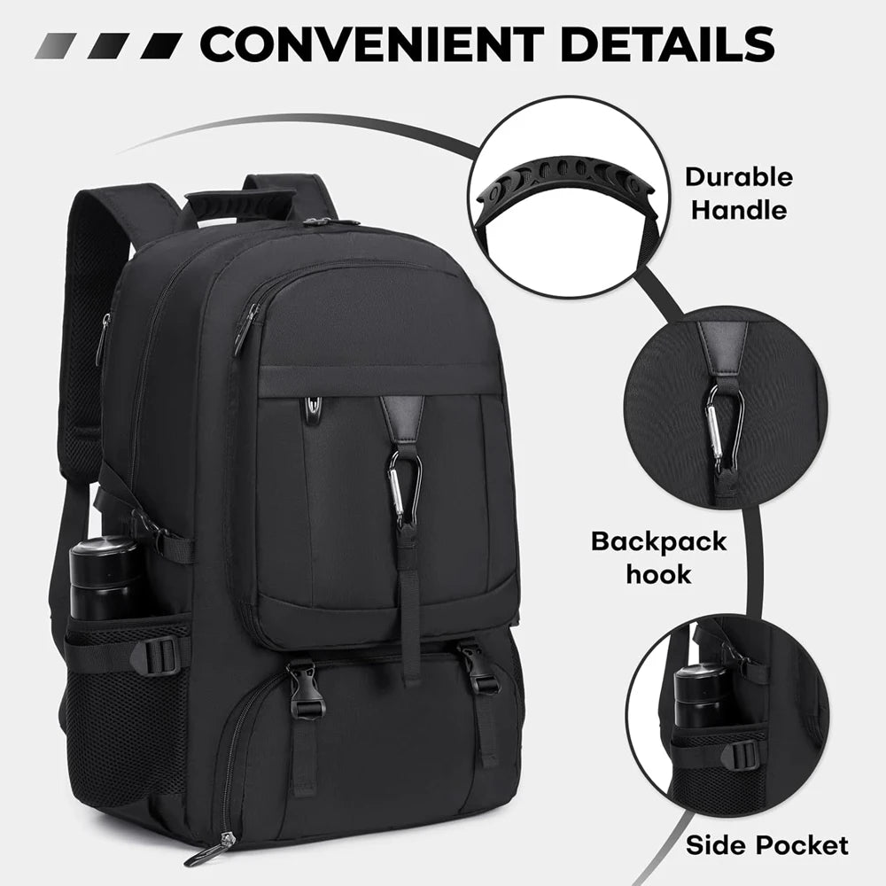 Large 50L/80L Travel Laptop Backpack - Airline Approved Carry-On Backpack with USB Charging Port,College Backpack for Men Women