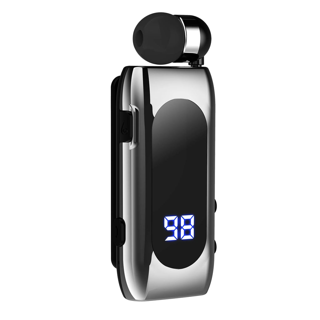 K55 Lavalier Business Cuffie Bluetooth 5.2 Tempo di conversazione/musica 20 ore, display digitale a LED, auricolari wireless con