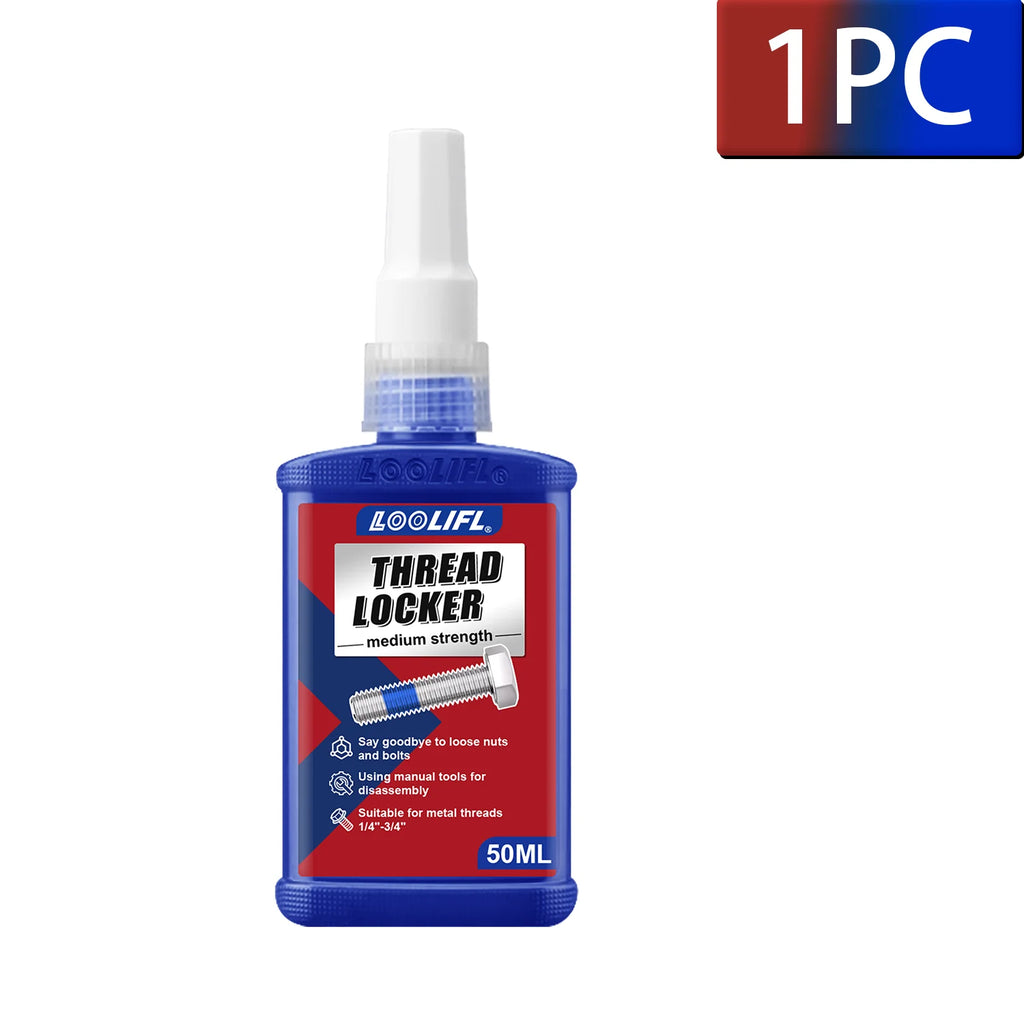 50ML 5PCS Threadlocker Screw Glue Quickly Cured Thread Locking Agent Anaerobic Adhesive Corrosion-Resistant Anti-Loosening Glue