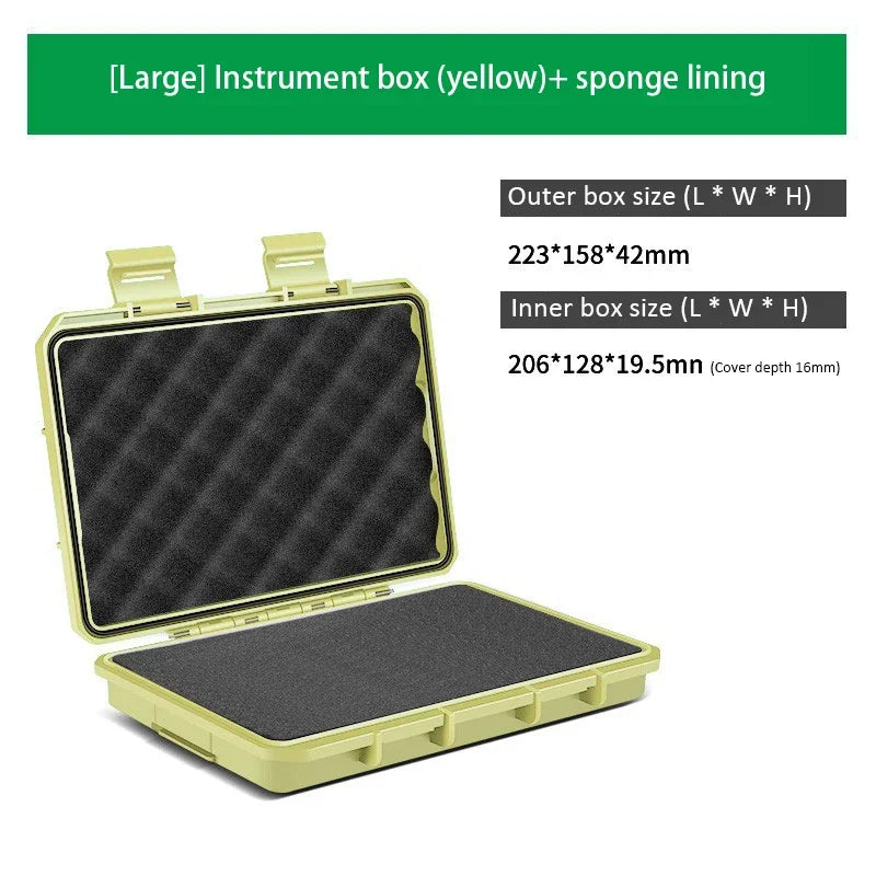 1PC Waterproof Storage Case Sealed Small Precision Instrument Parts Tool Storage Box Shockproof Safety Protect Equipment Box