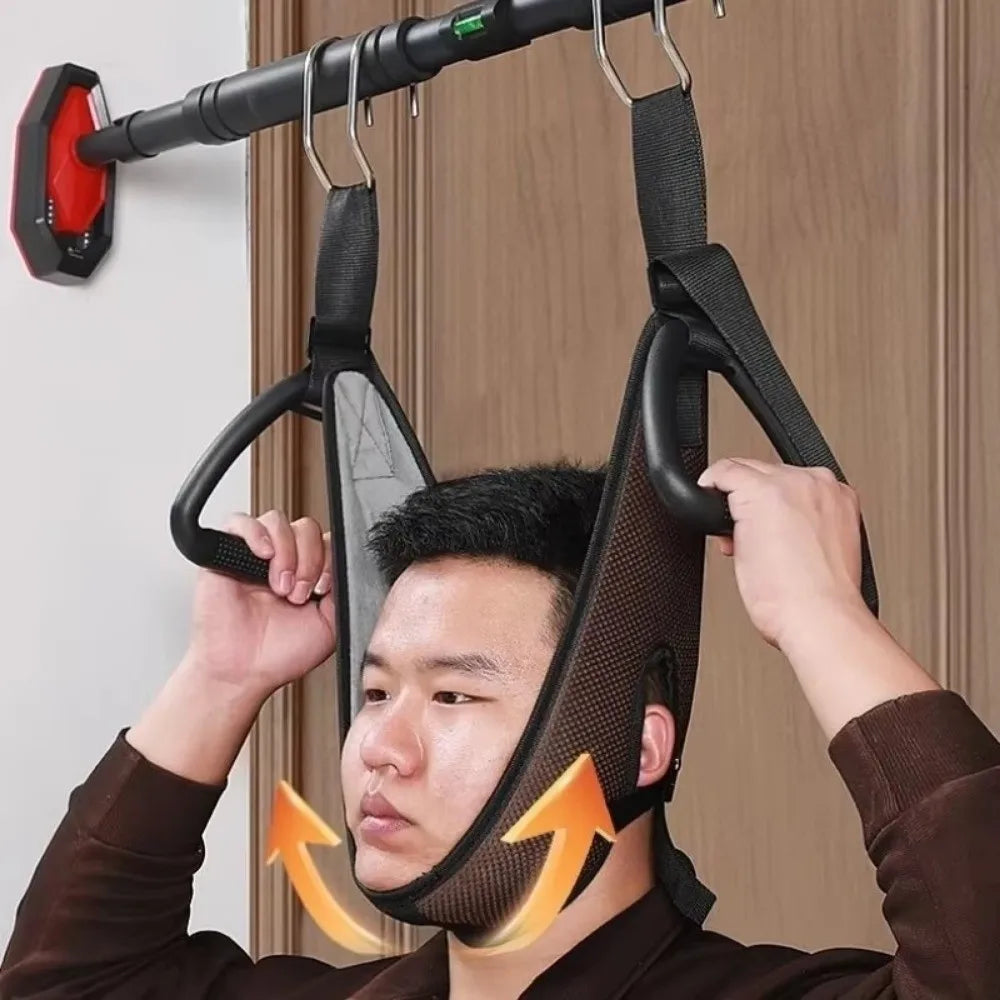 High Quality Horizontal Neck Stretcher Household Hanging Cervical Traction Belt Strap Adjustable Neck Suspension Pressure Relief