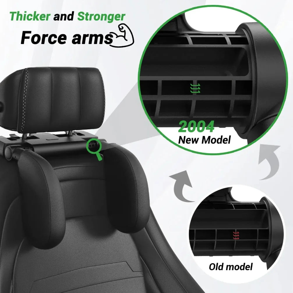 Car Headrest Pillow,Thickened Memory Foam Road Pal Headrest,Neck Support Pillow,180° Adjustable Car Headrest,Travel Car Sleeping