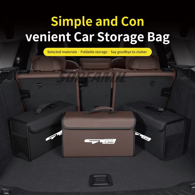 Car Trunk Organizing And Storage Box For Kia K2 K3 K5 K7 Rio Sportage Niro Picanto Stinger Sorento Carens Carnival Cerato VENGA