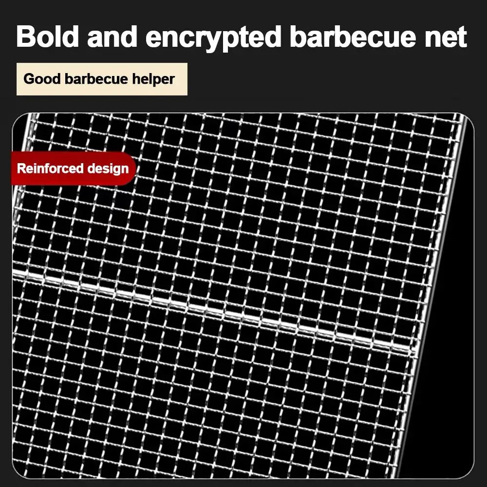 New Iron Wire Grill Racks Reusable Square Grill Net Nonstick Barbecue Net