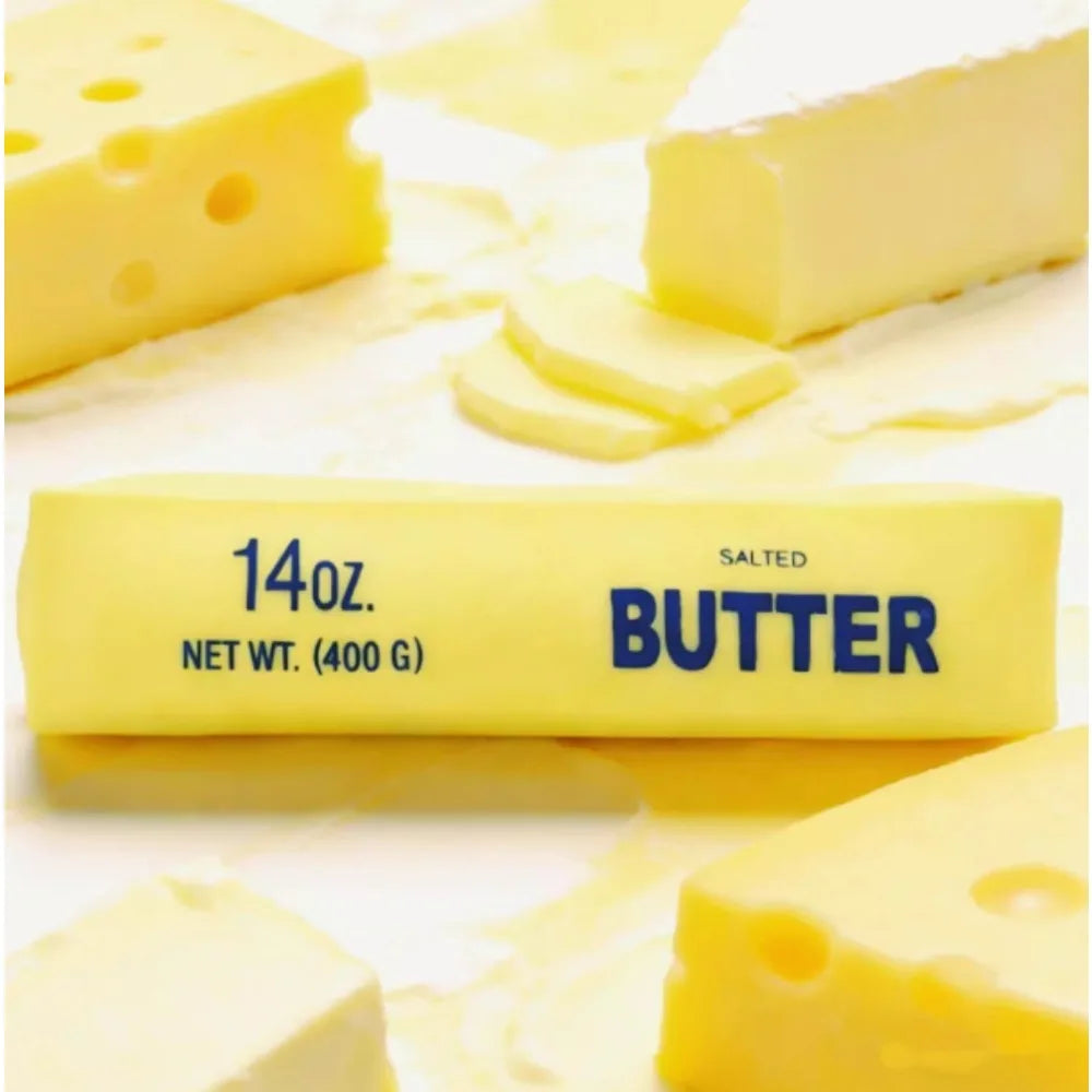 1PC 14cm Antistress Butter Stick Stress & Anxiety Relief Fidget Toys Slow Rising Squishy Squeeze Elastic Cheese Stick Prank Toys