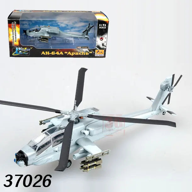 Easymodel 1/72 Scale Finished Military Aircraft Model Fighter Helicopter WWII and Modern Propeller Plane for Collection Display