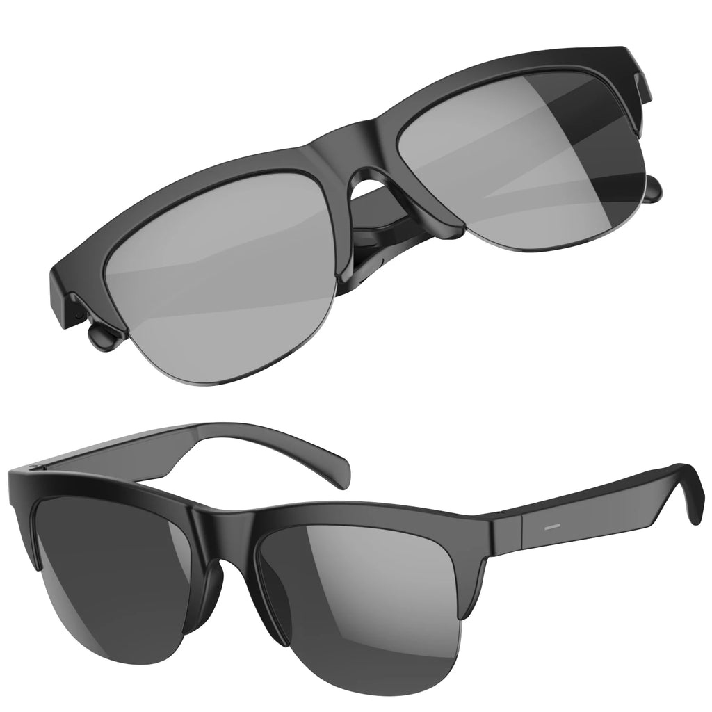 Smart Bluetooth V5.4 Sunglasses Glasses Call Outdoor Sports Headphones HIFI Black Technology Anti-touch UV For Men And Women