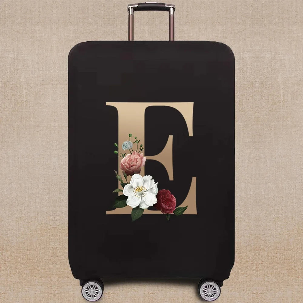 Luggage Covers 18-32 Protector Travel Luggage Suitcase Protective Cover gold letter series Stretch Dust Cover Travel Accessories