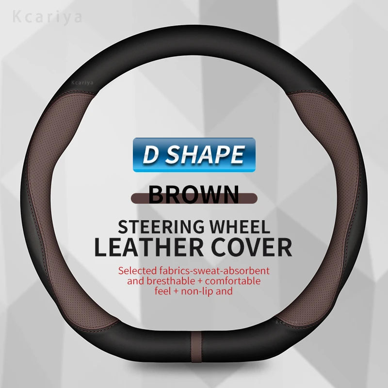 Car Steering Wheel Cover for Mercedes A B C E R V CLASS CLA GLC GLK ML SLK VITO W123 W124 W203 W204 W176 W177 W212 W213 W221 245