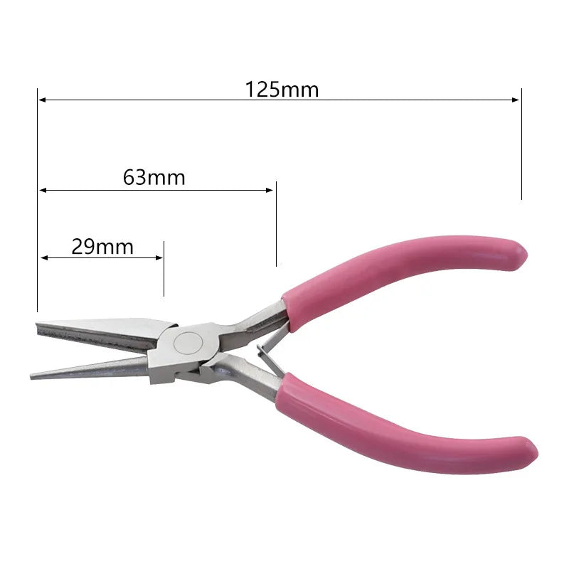 4.5-inch deep black and deep powder rolling needle pliers DIY manual half groove pliers 9-pin jewelry winding tool