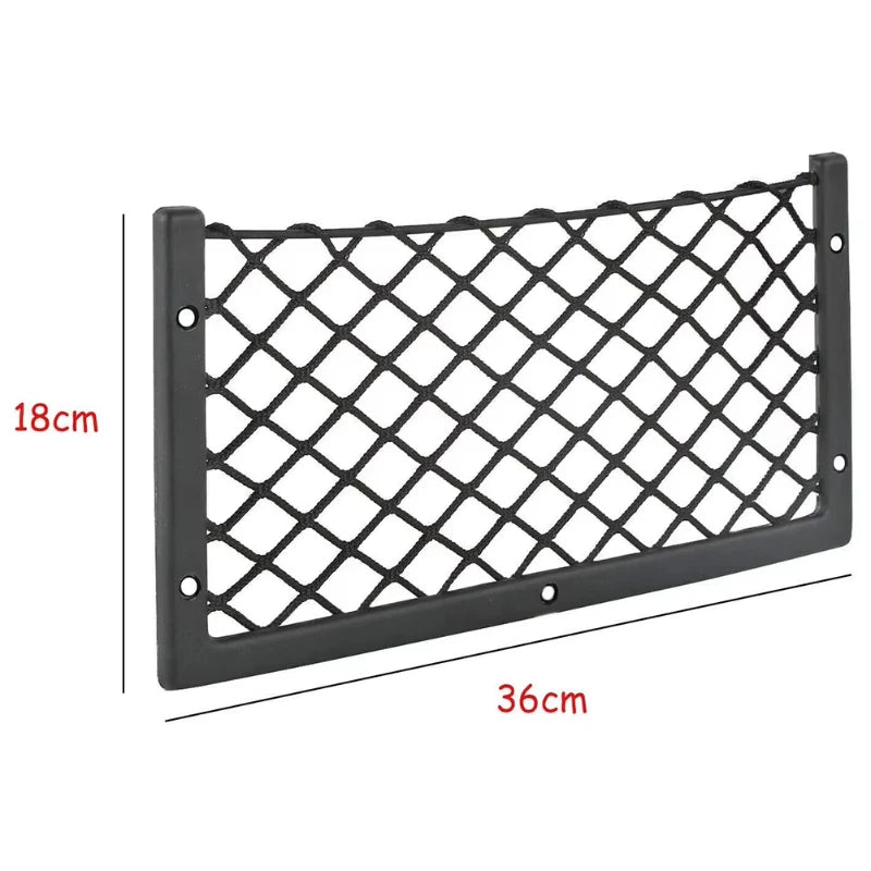 4PCS Car Storage Net Bags Mesh Pockets Universal Car Seat Side Back Storage Net Bag Phone Holder Pocket Organizer