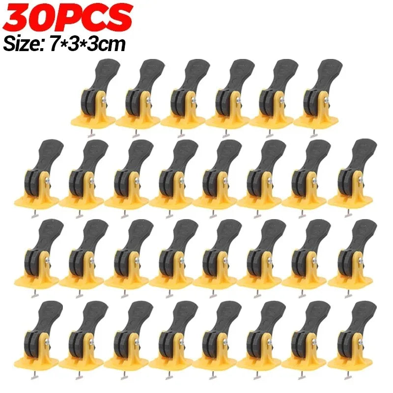 10/50pcs Floor Tile Leveling Spacers Clips Ceramic Leveler Adjuster for Tile Laying Fixing Flat Ceramic Wall Construction Tools