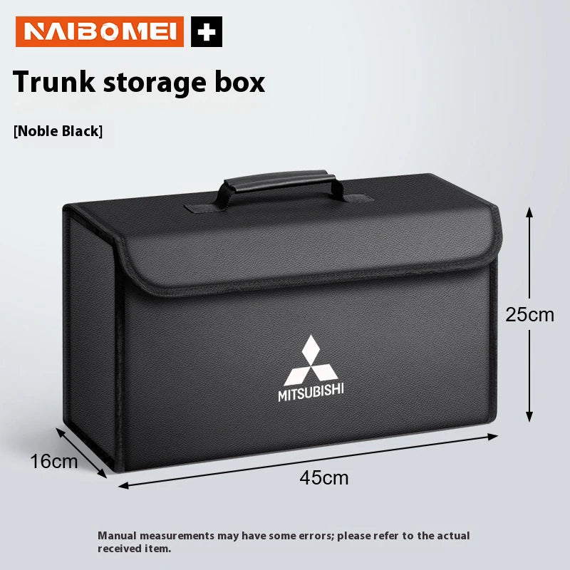 For Mitsubishi Outlander Pajero L200 Triton Colt Lancer EX Evolution X Car Trunk Storage Box Organizer Foldable Container Bag