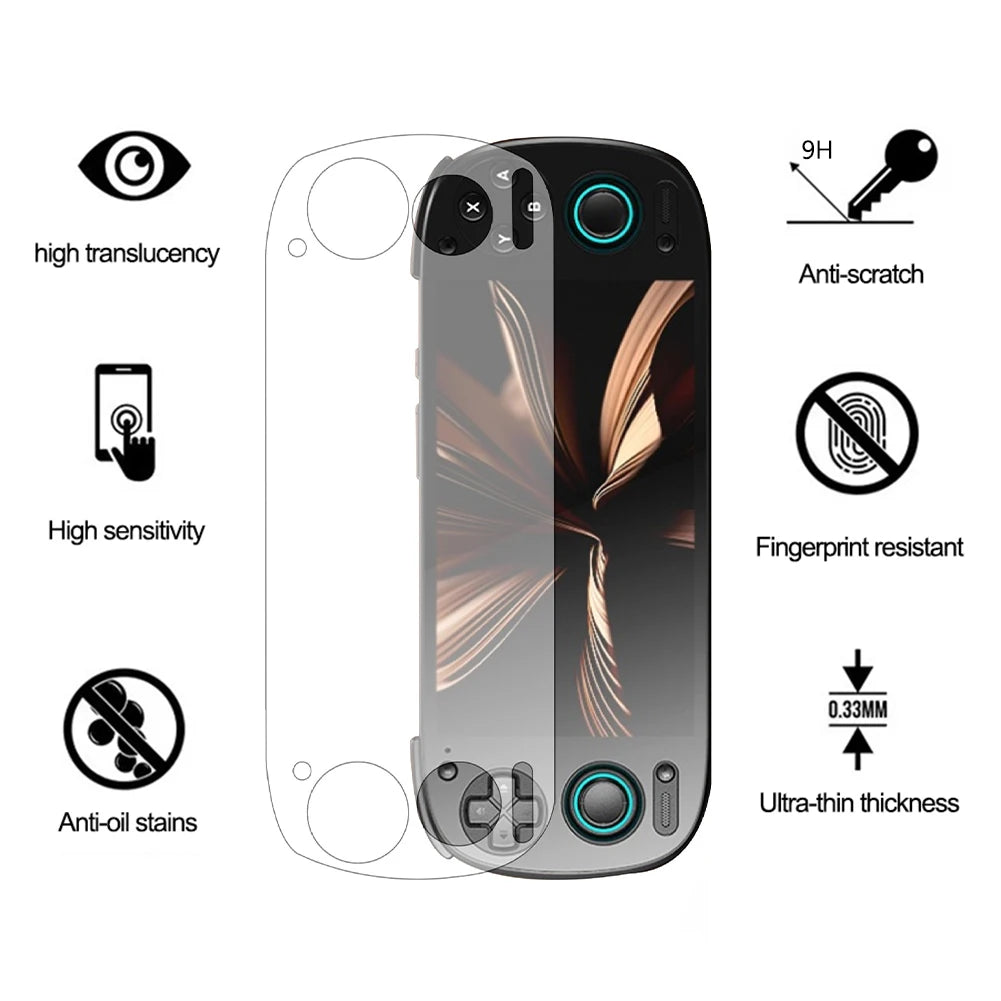 For Retroid Pocket 5 Screen Tempered Film Anti-Scratch 9H Tempered Glass Protective Film Ultra-Clear Game Console Accessories